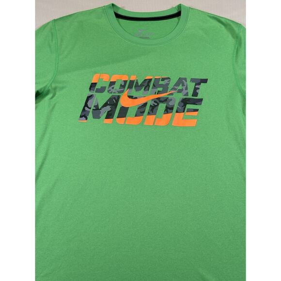 Nike Dri-Fit Green Combat Mode Graphic Training T-Shirt Men’s Size Large - Picture 3 of 8